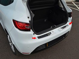 S-Dizayn Renault Clio 4 HB Krom Arka Tampon Eşiği 2012-2019