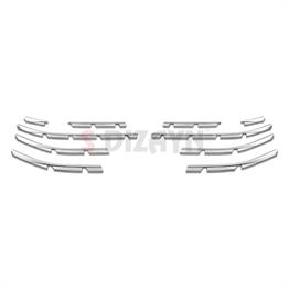 S-Dizayn Renault Clio 5 Krom Ön Tampon Çıtası 10 Prç. 2019 Üzeri