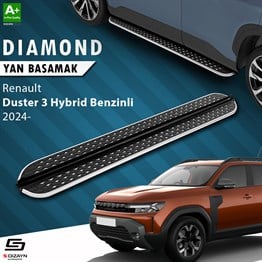 S-Dizayn Renault Duster 3 Hybrid Benzinli Diamond Krom Yan Basamak 183 Cm 2024 Üzeri A+ Kalite
