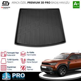 S-Dizayn Renault Duster 4X2 3D Pro Bagaj Havuzu Üst Bagaj 2024 Üzeri A+ Kalite