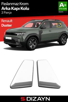 S-Dizayn Renault Duster Krom Arka Kapı Kolu 2 Prç. 2024 Üzeri A+ Kalite