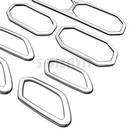 S-Dizayn Renault Duster Krom Havalandırma ve İç Kapı Kolu Çerçevesi 7 Prç. 2024 Üzeri (Parlak Krom) A+ Kalite