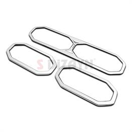 S-Dizayn Renault Duster Krom Havalandırma Çerçevesi 3 Prç. 2024 Üzeri (Mat Krom) A+ Kalite