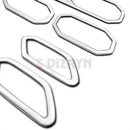 S-Dizayn Renault Duster Krom Havalandırma ve İç Kapı Kolu Çerçevesi 7 Prç. 2024 Üzeri (Mat Krom) A+ Kalite