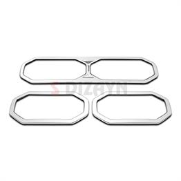 S-Dizayn Renault Duster Krom Havalandırma Çerçevesi 3 Prç. 2024 Üzeri (Mat Krom) A+ Kalite