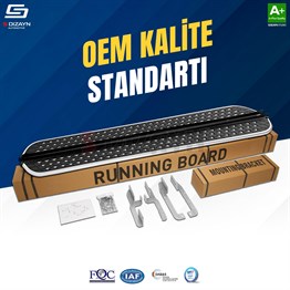 S-Dizayn Renault Express Diamond Krom Yan Basamak 203 Cm 2021 Üzeri A+ Kalite