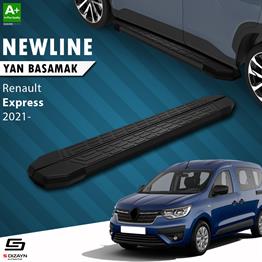 S-Dizayn Renault Express NewLine Siyah Yan Basamak 203 Cm 2021 Üzeri A+ Kalite