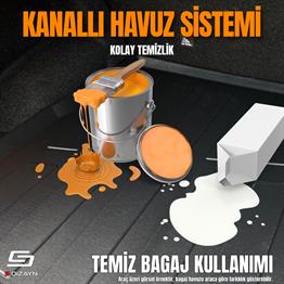 S-Dizayn Renault Fluence 3D Pro Bagaj Havuzu 2009 Üzeri A+ Kalite