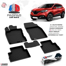 S-Dizayn Renault Kadjar 4D Havuzlu Paspas 2015-2022 A+ Kalite