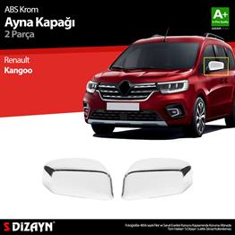 S-Dizayn Renault Kangoo 3 ABS Krom Ayna Kapağı 2 Prç 2021 Üzeri