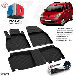 S-Dizayn Renault Kangoo 4D Havuzlu Paspas 2008 ve Üzeri A+Kalite