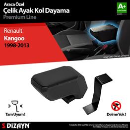 S-Dizayn Renault Kangoo Kol Dayama Kolçak Çelik Ayaklı ABS Siyah 1998-2013 A+Kalite