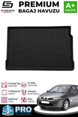 S-Dizayn Renault Megane 2 HB 3D Pro Bagaj Havuzu 2002-2009 A+ Kalite