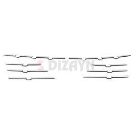 S-Dizayn Renault Megane 4 Krom Ön Tampon Çıtası 8 Prç. 2020 Üzeri