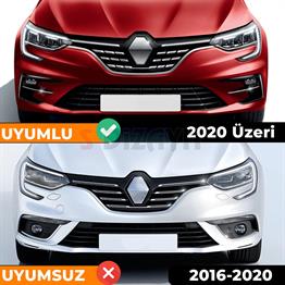 S-Dizayn Renault Megane 4 Krom Ön Tampon Çıtası 8 Prç. 2020 Üzeri