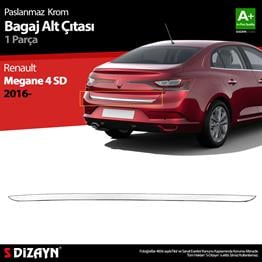 S-Dizayn Renault Megane 4 SD Krom Bagaj Alt Çıtası 2016 Üzeri A+ Kalite