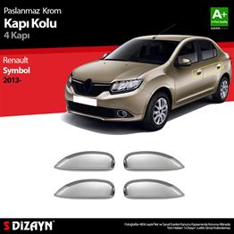S-Dizayn Renault Symbol 3 Krom Kapı Kolu 4 Kapı 2013-2017
