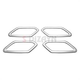 S-Dizayn Renault Taliant Krom İç Kapı Kolu Çerçevesi 4 Prç 2021 Üzeri A+ Kalite (Mat Krom)