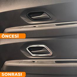 S-Dizayn Renault Taliant Krom İç Kapı Kolu Çerçevesi 4 Prç 2021 Üzeri A+ Kalite