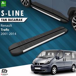 S-Dizayn Renault Trafic 2 Uzun Şase S-Line Aluminyum Yan Basamak 263 Cm 2001-2014 A+ Kalite