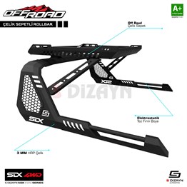 S-Dizayn SDX 4WD Off Road Mercedes X-Class Sepetli Çelik Roll Bar V1 2018-2020