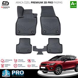 S-Dizayn Seat Arona 3D Pro Havuzlu Paspas 2017 Üzeri A+ Kalite
