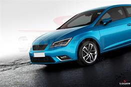 S-Dizayn Seat Leon Krom Sis Farı Çerçevesi 2 Prç. 2013-2016