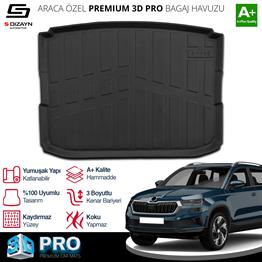S-Dizayn Skoda Karoq 3D Pro Bagaj Havuzu 2017 Üzeri A+ Kalite
