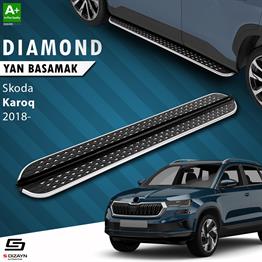 S-Dizayn Skoda Karoq Diamond Krom Yan Basamak 173 Cm 2018 Üzeri A+ Kalite