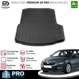 S-Dizayn Skoda Octavia 3D Pro Bagaj Havuzu 2013-2020 A+ Kalite