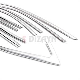 S-Dizayn Skoda Octavia A8 Sedan Krom Cam Çerçevesi 12 Prç. 2020 Üzeri A+ Kalite
