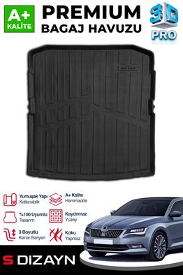 S-Dizayn Skoda SuperB 3D Pro Bagaj Havuzu 2015-2024 A+ Kalite
