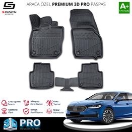 S-Dizayn Skoda SuperB 3D Pro Havuzlu Paspas 2024 Üzeri A+ Kalite