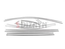 S-Dizayn Skoda Superb Krom Cam Çerçeve Seti 12 Prç 2015-2023 A+ Kalite