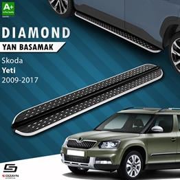 S-Dizayn Skoda Yeti Diamond Krom Yan Basamak 173 Cm 2009-2017 A+ Kalite