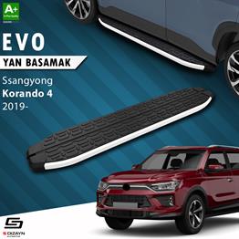 S-Dizayn Ssangyong Korando Evo Aluminyum Yan Basamak 183 Cm 2019 Üzeri A+ Kalite