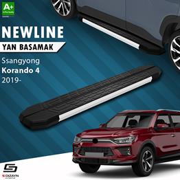 S-Dizayn Ssangyong Korando NewLine Aluminyum Yan Basamak 183 Cm 2019 Üzeri A+ Kalite
