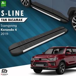 S-Dizayn Ssangyong Korando S-Line Aluminyum Yan Basamak 183 Cm 2019 Üzeri A+ Kalite