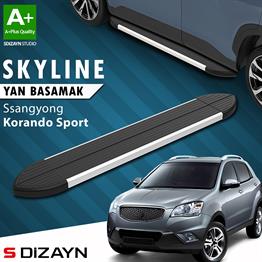 Ssangyong Korando Sport Skyline Aluminyum Yan Basamak 183 Cm 2019 Üzeri A+ Kalite