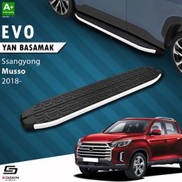 S-Dizayn Ssangyong Musso Evo Aluminyum Yan Basamak 203 Cm 2018 Üzeri A+ Kalite