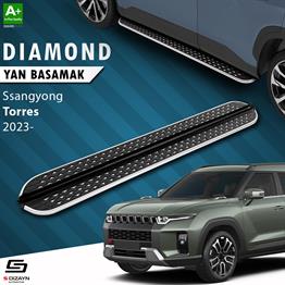 S-Dizayn Ssangyong Torres Diamond Krom Yan Basamak 183 Cm 2023 Üzeri A+ Kalite