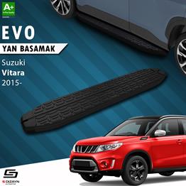 S-Dizayn Suzuki Vitara 4 Evo Siyah Yan Basamak 163 Cm 2015 Üzeri A+ Kalite