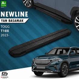 S-Dizayn TOGG T10X NewLine Siyah Yan Basamak 203 Cm 2023 Üzeri A+ Kalite