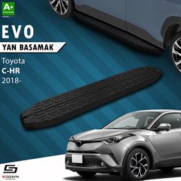 S-Dizayn Toyota C-HR Evo Siyah Yan Basamak 173 Cm 2016-2023 A+ Kalite