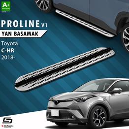 S-Dizayn Toyota C-HR OEM Still Pro V2 Aluminyum Yan Basamak 173 Cm 2016-2023 A+ Kalite
