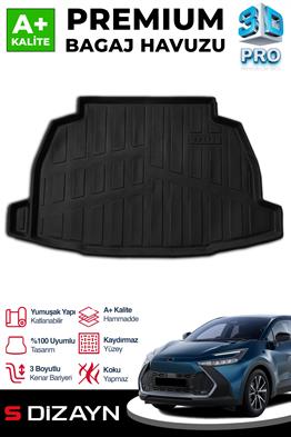S-Dizayn Toyota C-Hr 3D Pro Bagaj Havuzu 2024 Üzeri A+ Kalite