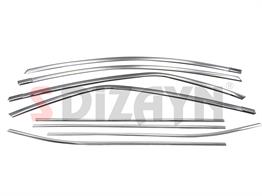 S-Dizayn Toyota Corolla Krom Cam Çerçevesi 8 Prç. 2013-2018 A+ Kalite