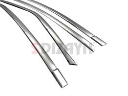 S-Dizayn Toyota Corolla Krom Cam Üst Çıtası 4 Prç. 2013-2018