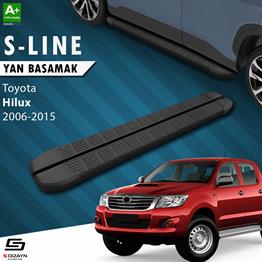 S-Dizayn Toyota Hilux 7 S-Line Siyah Yan Basamak 203 Cm 2006-2015 A+ Kalite