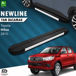 S-Dizayn Toyota Hilux 8 NewLine Aluminyum Yan Basamak 203 Cm 2015 Üzeri A+ Kalite
